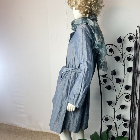NWOT Ann Taylor Stylized Belted Trench Coat Lightweight - Picture 6 of 11